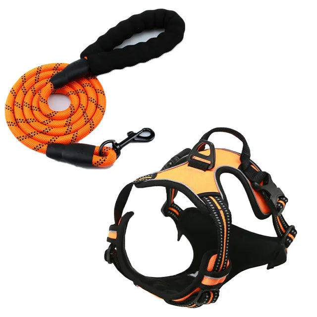 Dog Collars Harness Big Vests Leash