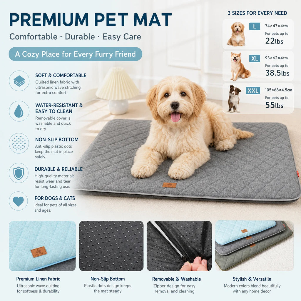 Dog Bed Summer Mat Removable Washable