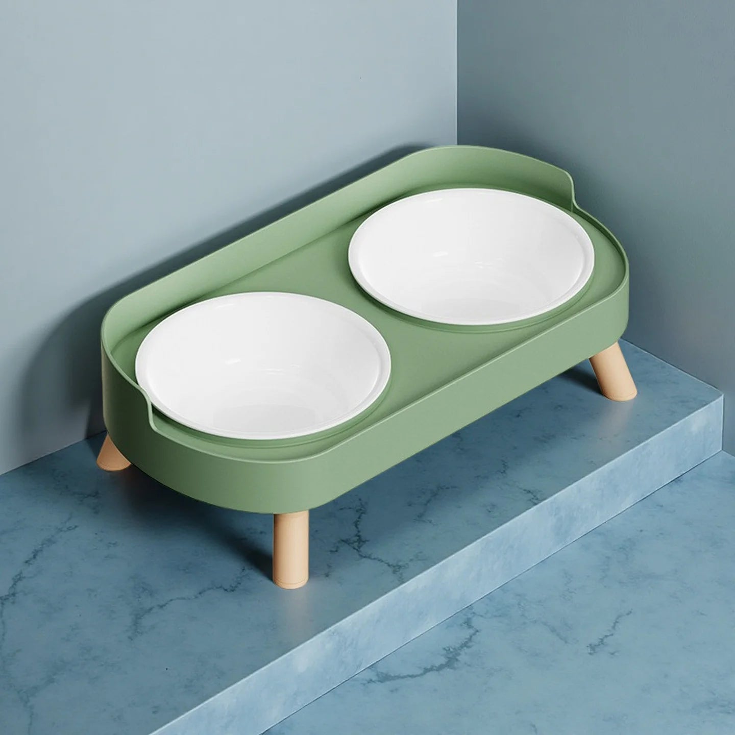 Dopamine Colorful Elevated Pet Feeder: Dual