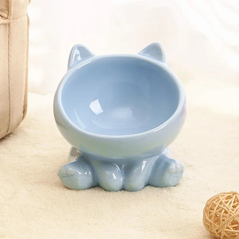 Cat Bowl Pet Accessories Ceramic Diagonal