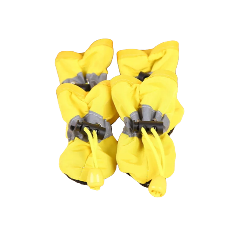 4pcs/set Waterproof Pet Dog Shoes Anti-slip