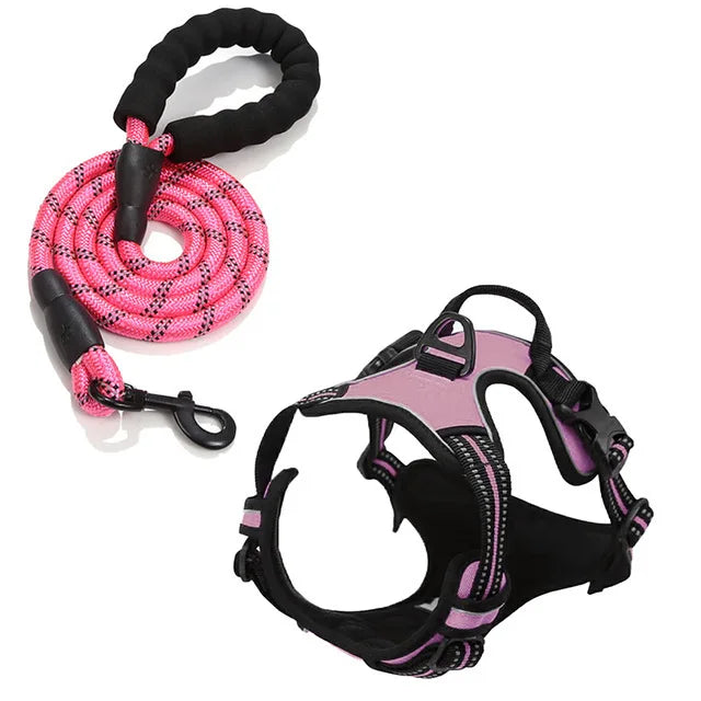 Dog Collars Harness Big Vests Leash