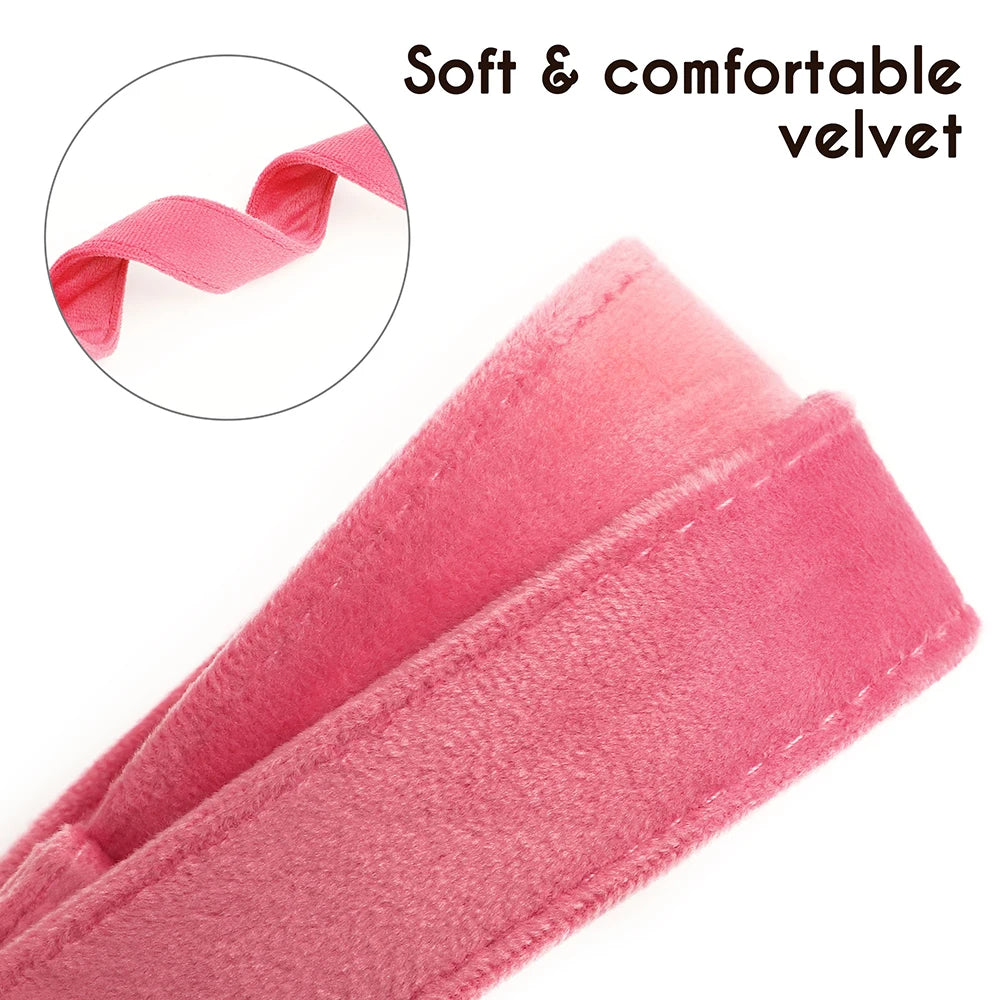 Personalized Velvet Dog Collar Super Soft
