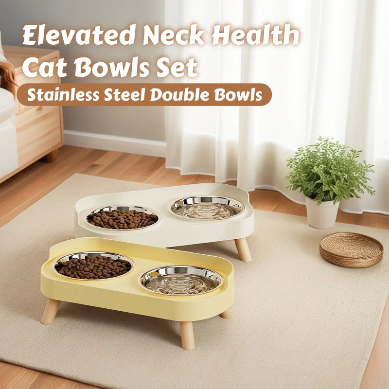 Dopamine Colorful Elevated Pet Feeder: Dual
