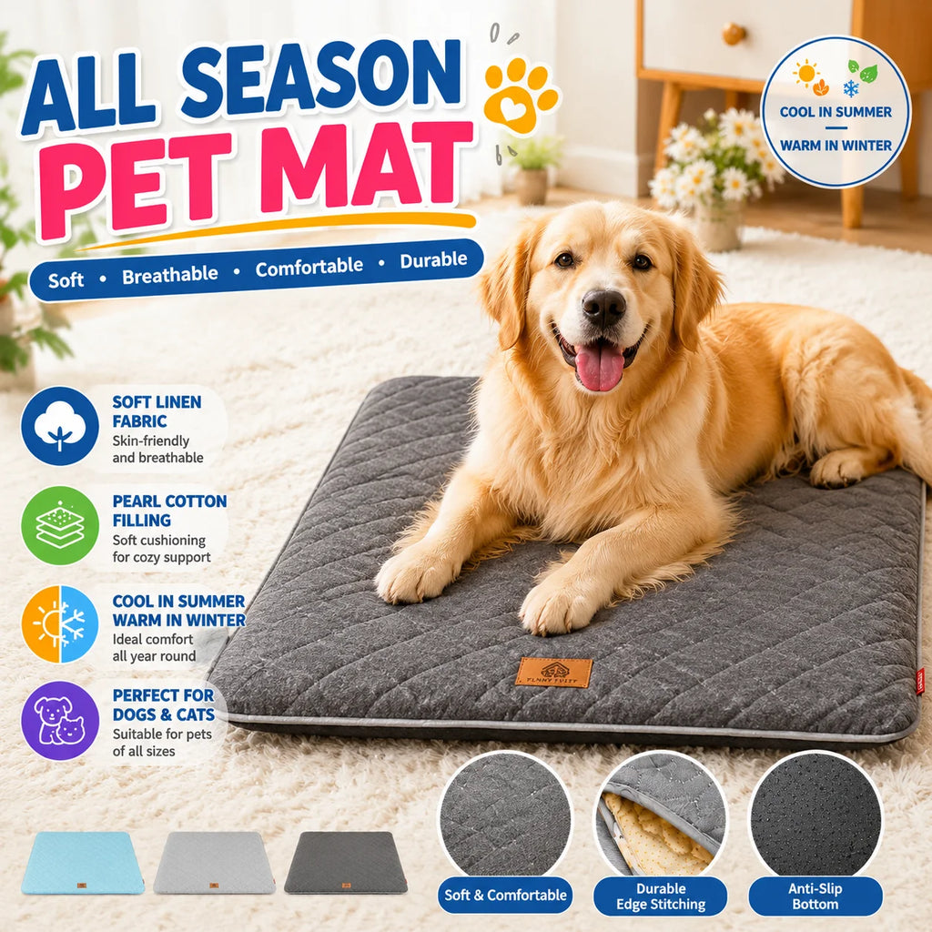 Dog Bed Summer Mat Removable Washable